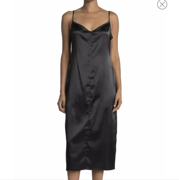 black button down maxi dress Button Down Maxi Shirt Dress with Lace Trim in Black Black / M